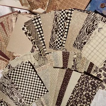 60 Pces Retro Material de Pano de Lixo de Papel Jornal Planejador de Scrapbooking Vintage Textura Decorativa DIY Ofício de plano de Fundo de Papel