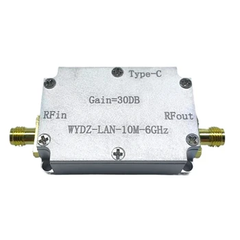 10M-6Ghz Ganho do Amplificador de Alta Planicidade Amplificador 40DB Sinal de RF de Condução Frontal do Receptor Final