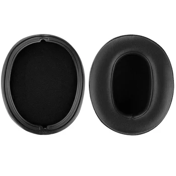 Substituição de Almofadas para o Sony WH-XB900N Fones de ouvido Earpads de Couro Fone de Ouvido Almofada de Peças de Reparo (Preto)