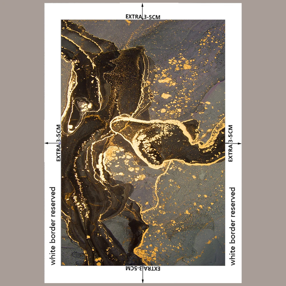 Ouro Preto Resumo De Parede De Arte, Pinturas Em Tela, Escandinavo Moderno, Estética Cartaz Imagens De Impressões De Decoração Sala De Estar
